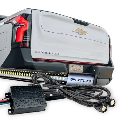 9203260-04 – PUTCO Tailgate Light, 60 Inch Flexible Light Bar Clear Lens Red Brake/ Red Hazard/ Red Running/ Red Turn...